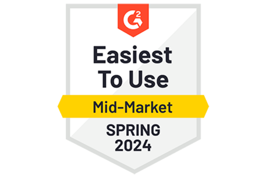 G2 Easiest-to-Use Mid-Market Spring 2024