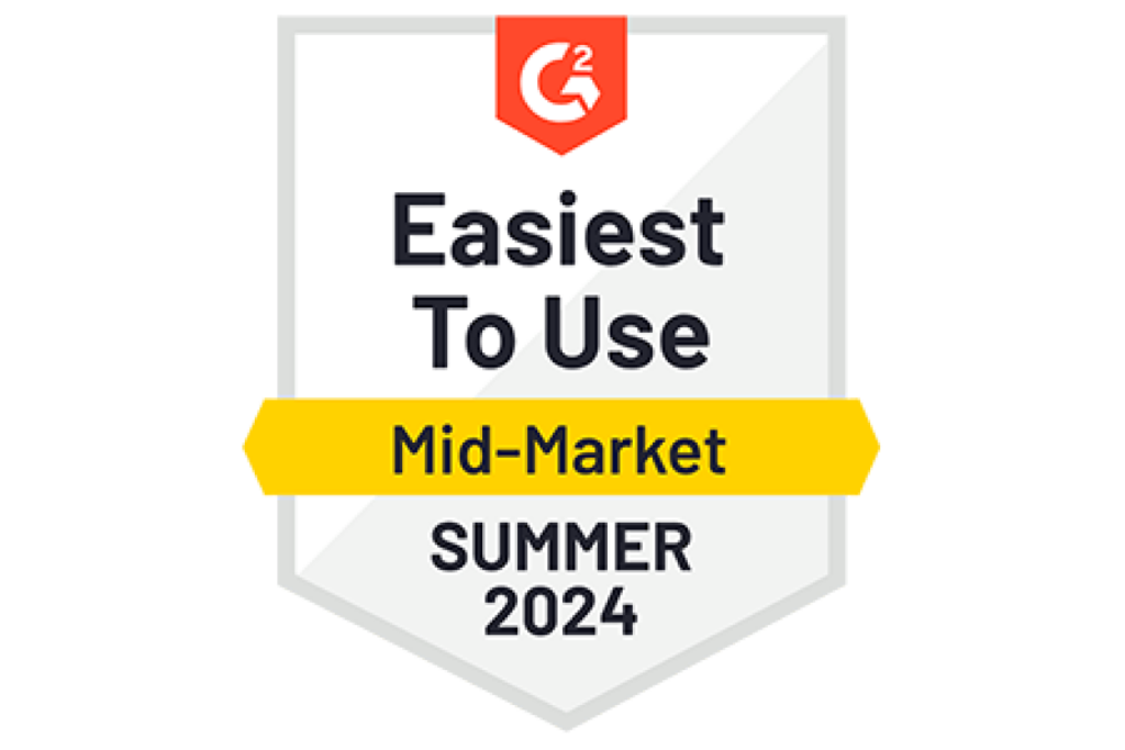 G2 Easiest-to-Use Mid-Market Summer 2024